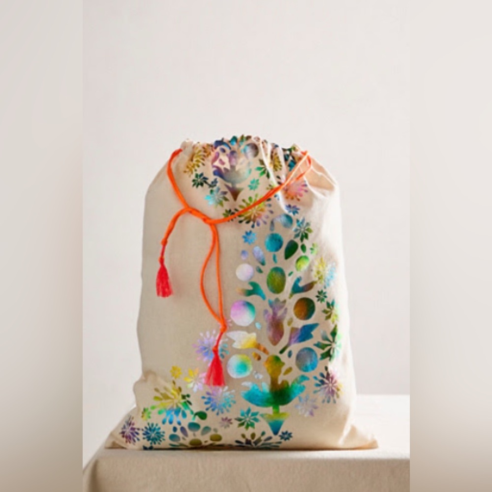 Free People Limited Edition Holiday Gift Bag Size Small Multi-Color Gift Sak New - Picture 4 of 6